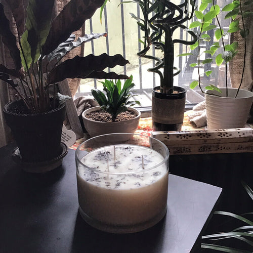 Lavender Aromatherapy 3‑Wick Large Soy Wax Candle