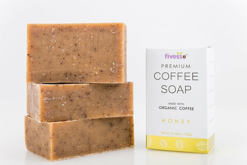 Pack of Three Honey Coffee Soap Bars