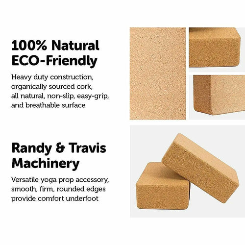 ECO‑Friendly Cork Yoga Blocks — 2 Pack