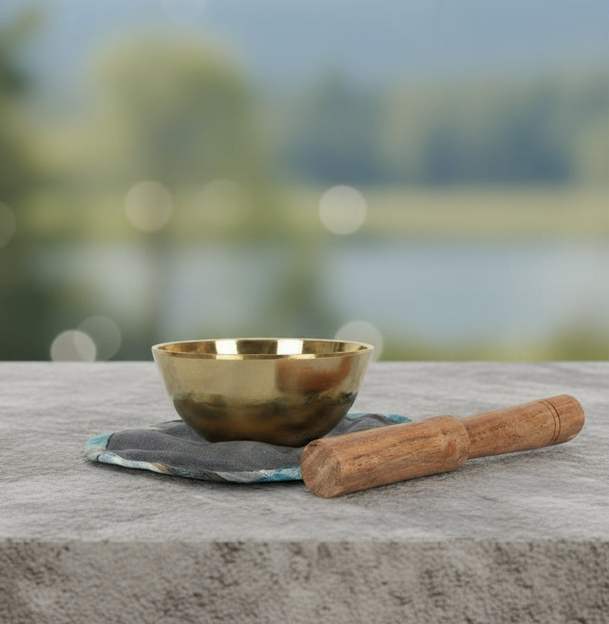 Small Polished Brass Singing Bowl