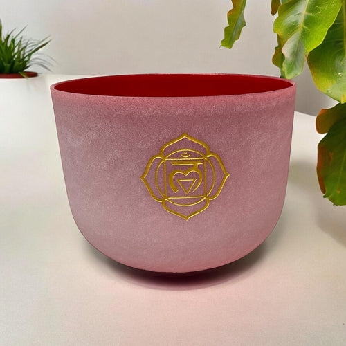 10" Quartz Crystal Singing Bowl - Root Chakra