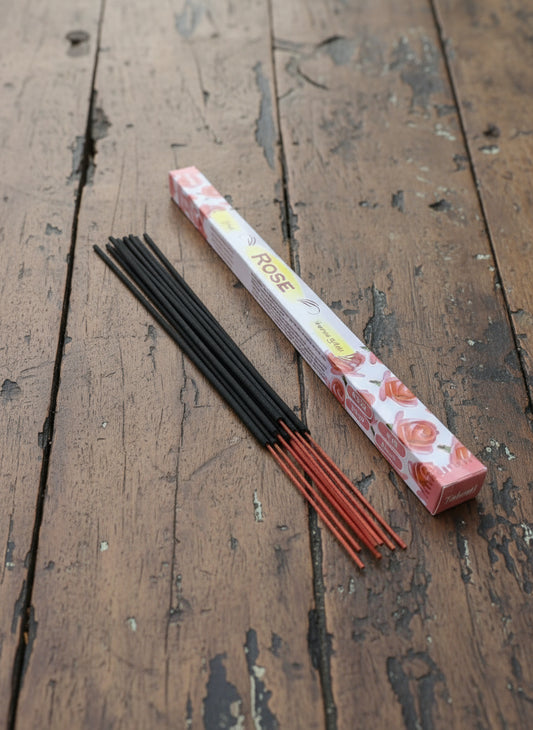 Rose Incense Sticks (Pack of 8 sticks)