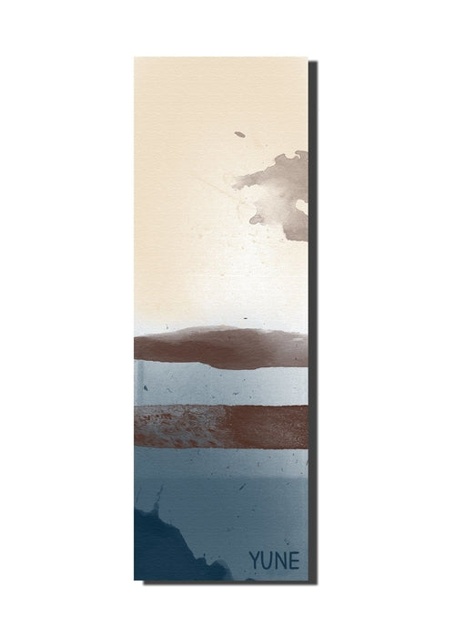 YUNE Yoga Mat - 6mm Tan non-slip and eco friendly